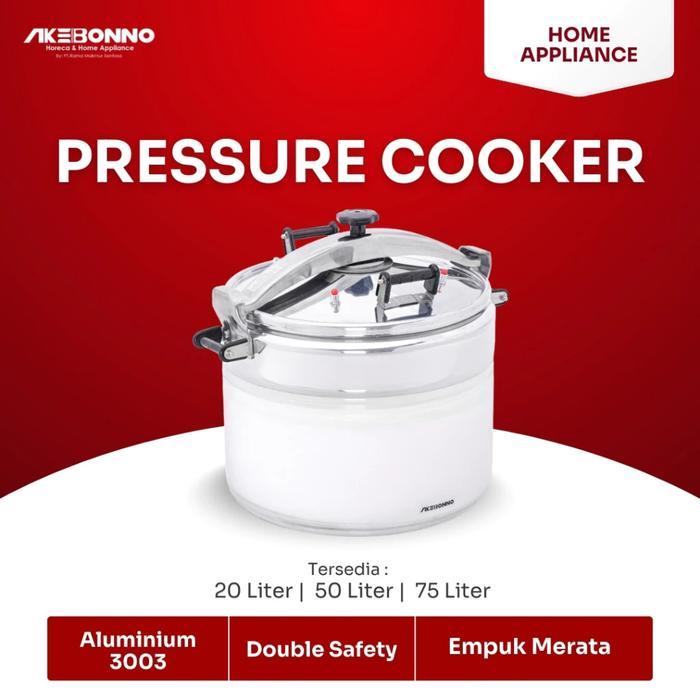 Akebonno Pressure Cooker Aluminium 3003 Panci Presto Jumbo Anti Lengket