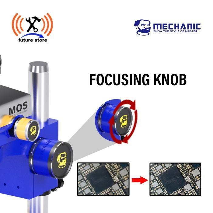 Mechanic Mos 300-B11 Microscope Stereo Trinocular - Mikroskop Original Mos300-B11 Lensa Adadtor