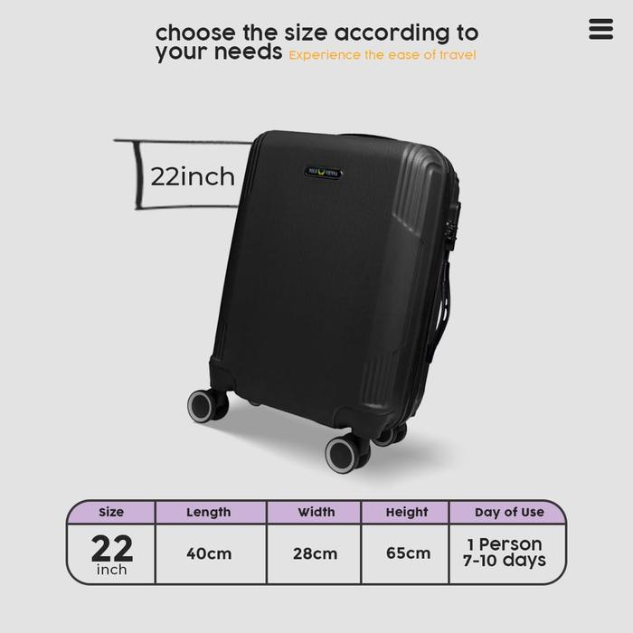 BISA COD koper 22 inch koper polo koper bagasi koper pria wanita koper umroh koper murah