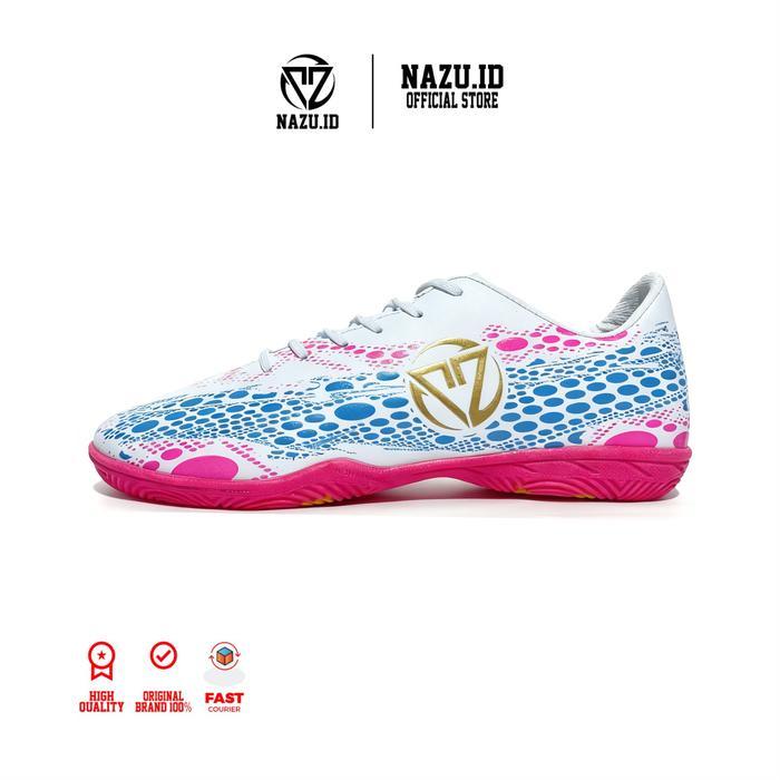 Specs Eagless - Sepatu Futsal Nazu Phyton Ultra Original White Logo Gold