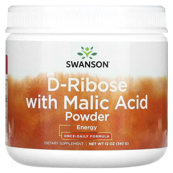 Swanson D-Ribose With Malic Acid Powder 12 oz (340 g)