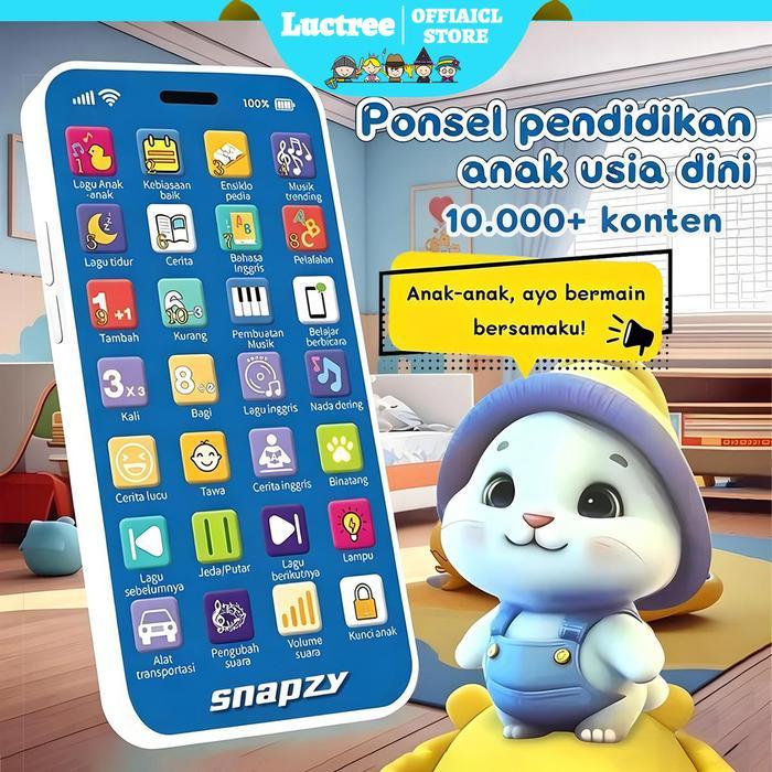 LuctreeHp Mainan Edukasi Anak 45 Tombol Modus Dengan Lampu Warna-Warni Dan Musik Bisa Belajar Huruf,