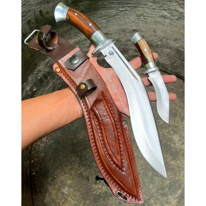 DISKON Kukri Baja Per Super Survival Camping Kuat Bonus Double.