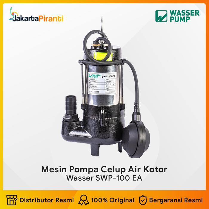 Pompa Celup Air Kotor Submersible 100 Watt Otomatis Outlet 1 Inci Kapasitas 80 Lpm Head 5 Meter