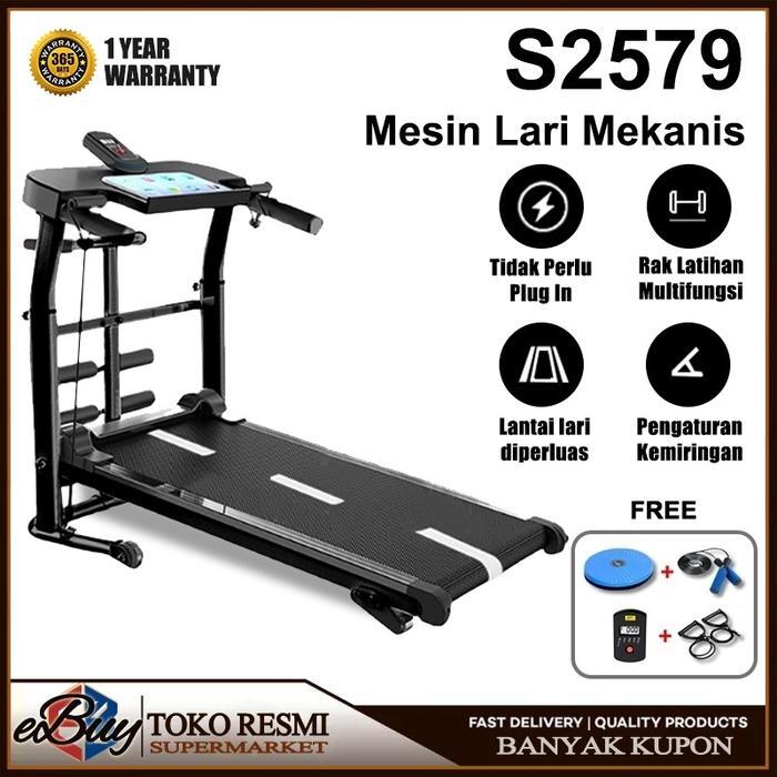 TERLARIS TREADMILL MANUAL MULTIFUNGSI 13 IN1 /LINTASAN TREADMILL MANUAL/TREADMILL MANUAL TANPA