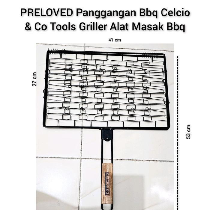 PRELOVED PANGGANGAN BBQ CELCIO & CO TOOLS GRILLER ALAT MASAK BBQ PERLENGKAPAN BARBEQUE