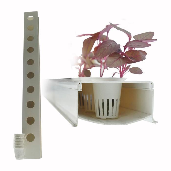 Jirifarm Talang Hidroponik Paket Talang Hidroponik Trapesium dengan 10 Netpot 5 cm Hidroponik Trapes
