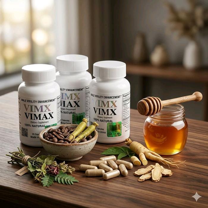 VimaxOriginalAsliCanada 1 Botol 30 Kapsul Suplemen Kesehatan Pria Asli BPOM