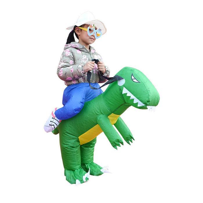 Beanabell Kostum Dino Pesta Cosplay Halloween Dinosaurus Anak Dewasa Ultah Badut Lucu Ultah