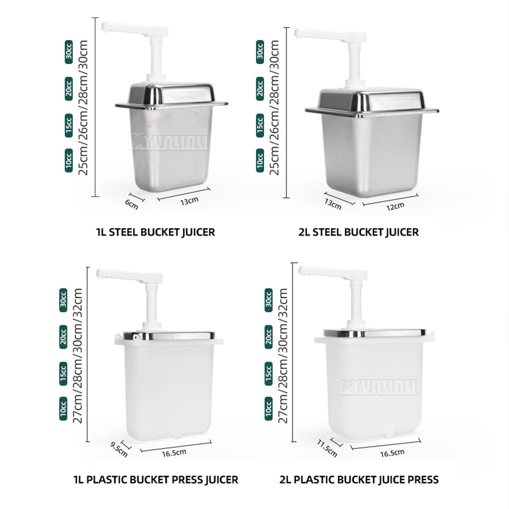 New Arrivals Squeeze Bottle Quantitative Pulp Pump Juice Press Pot