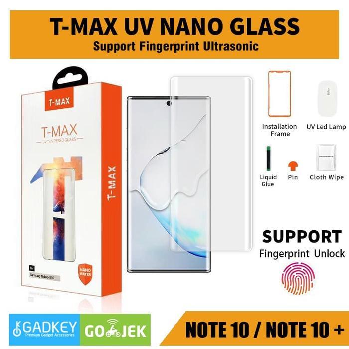 T-Max Uv Tempered Glass Samsung Galaxy Note 10 Plus Note 10 Original Terbaru !!!