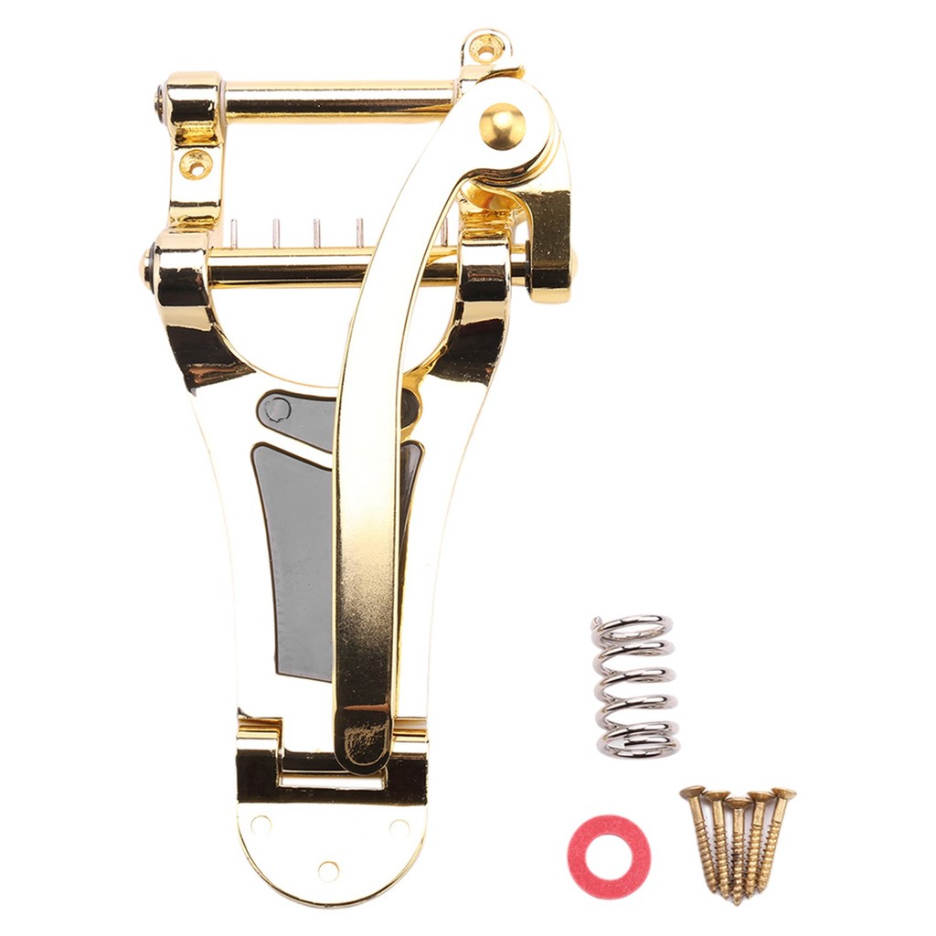 SMIEA Vibrato Bridge Tailpiece B7 Jazz Guitar for Gibson Bigsby ES355 Epiphone Gold