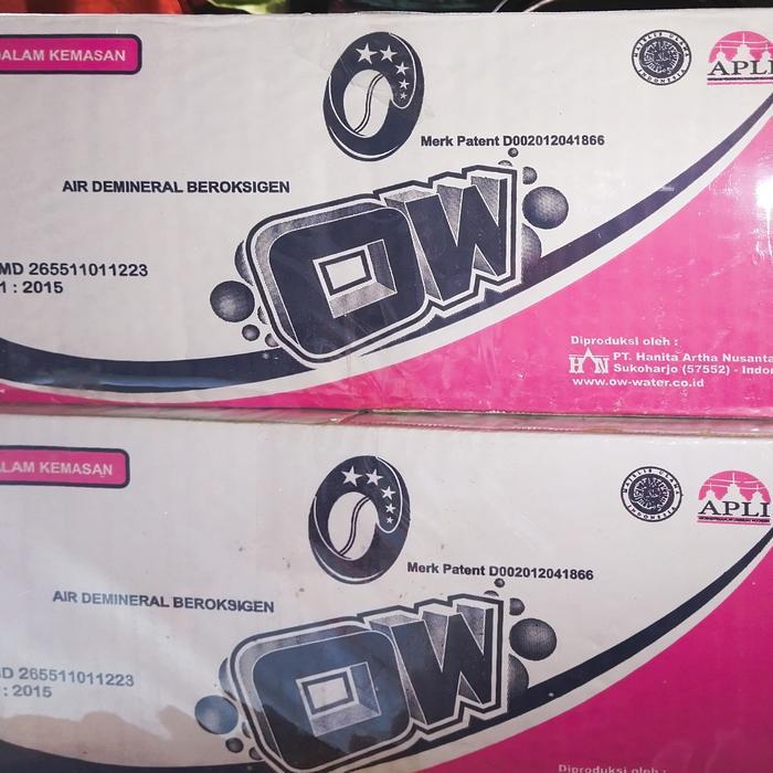 Ow Water Oxxy 1 Dus Isi 36 Botol 288 Ml