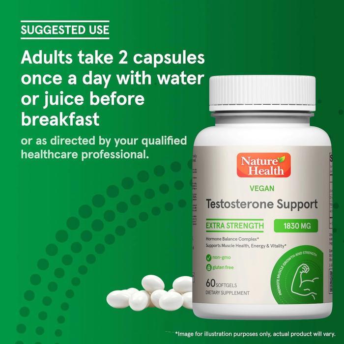Terlaris Testosterone Support 1830 Mg Meningkatkan Vitalitas Pria & Energi