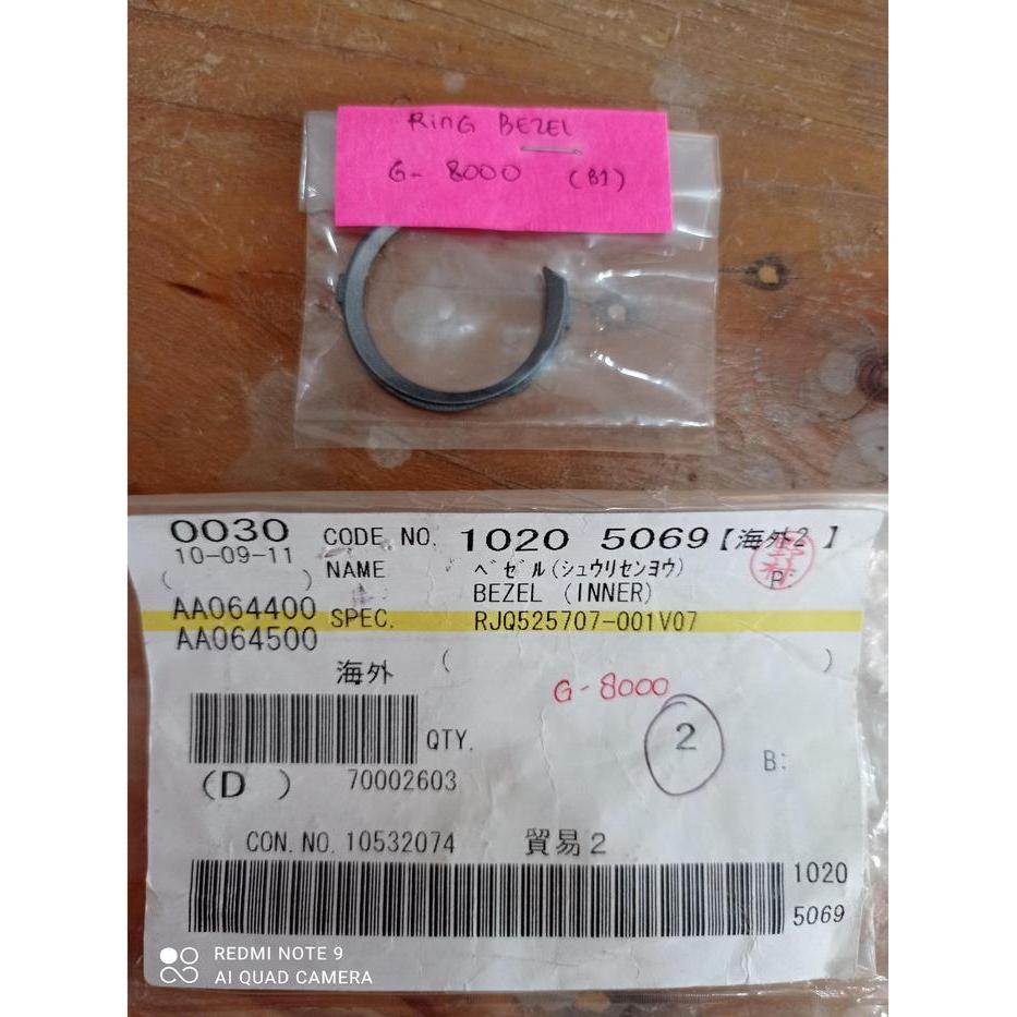sparepart jam tangan bezel 1020-5069 b1 BEZEL G-8000 RING