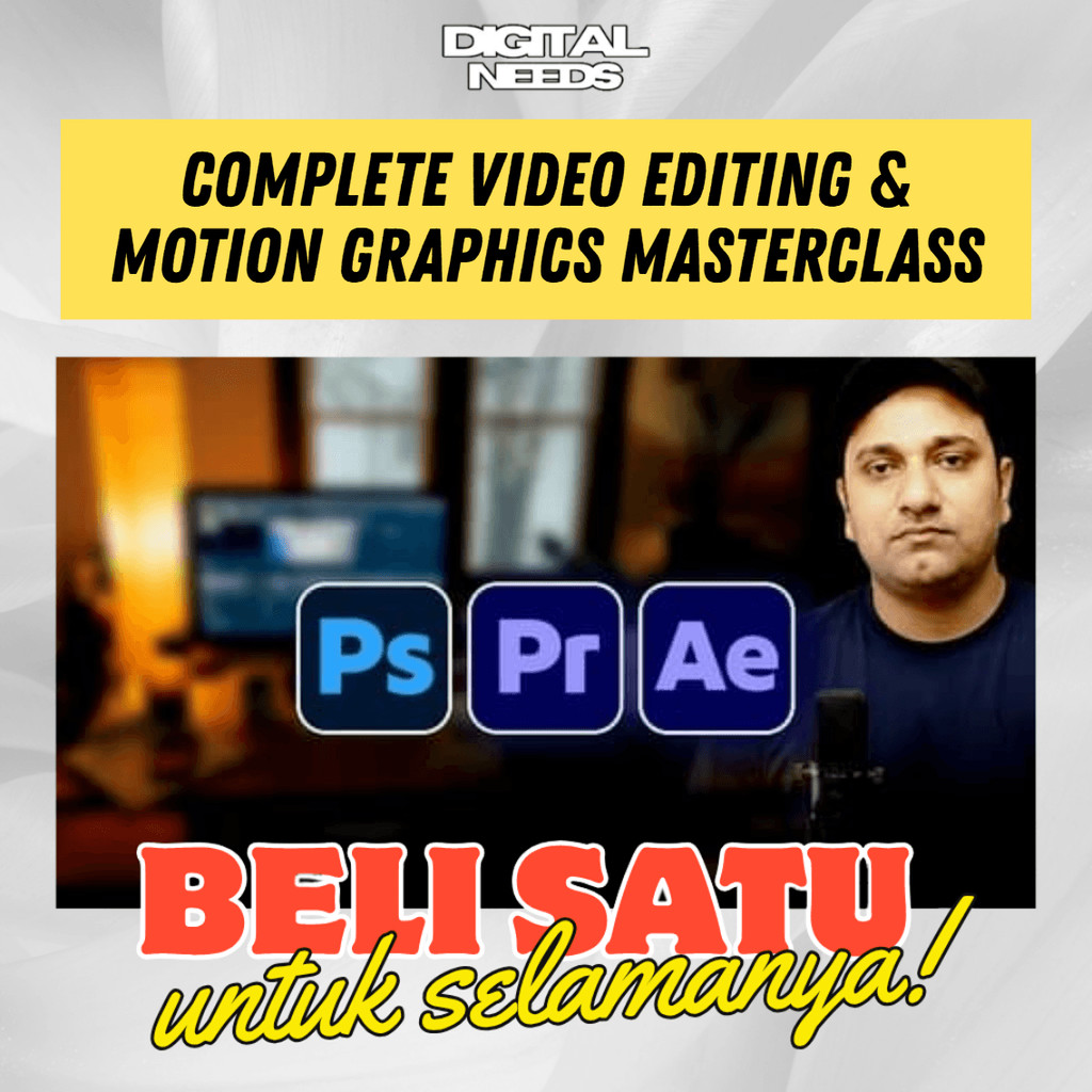 [e-course] Belajar Complete Video Editing and Motion Graphics Masterclass 2026