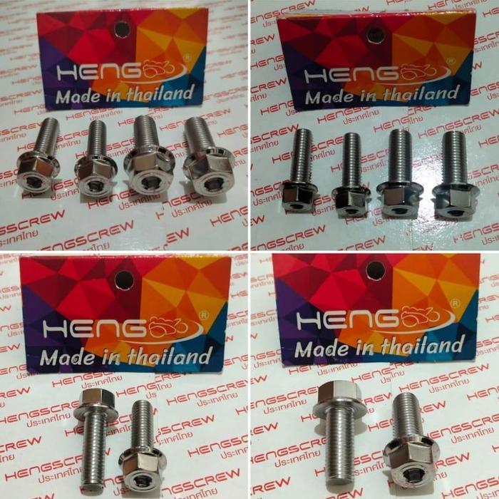 Baut Kaliper Honda Yamaha Baut Probolt Stainless HENG 100% ORIGINAL THAILAND