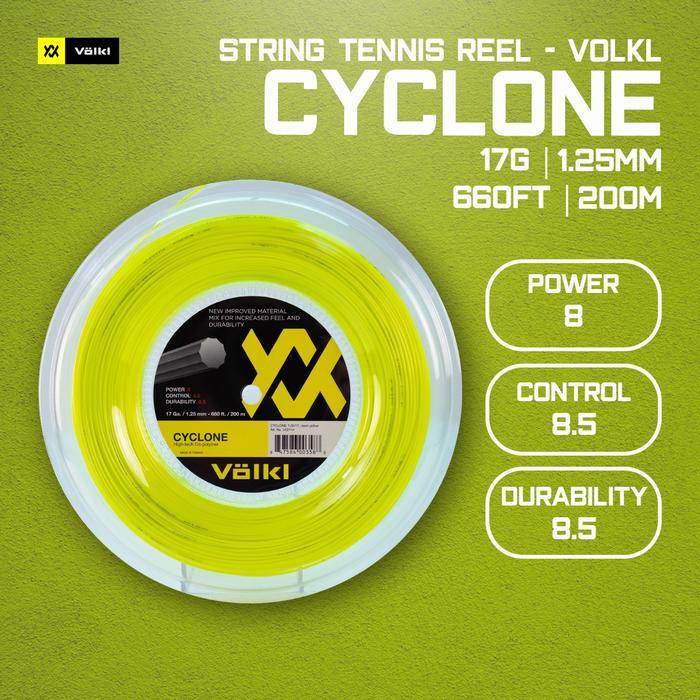 Lumire// Senar Raket Tenis Tennis Volkl Cyclone Reel Neon Yellow 17 G