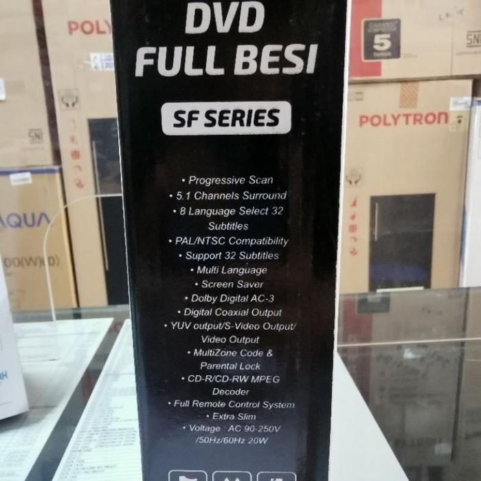 Premium Dvd Player Nagoya Ngy Sf 766 Sf766 Steel Body Bodi Full Besi Usb Original