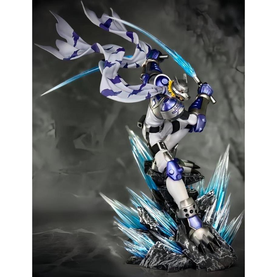 New Arrival [ Ready ] Statue Digimon Wolfmon Recast 25Cm