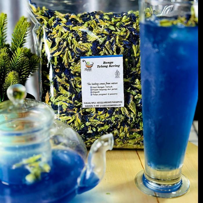 Bunga Telang Kering 1 Kg - Teh Telang Premium