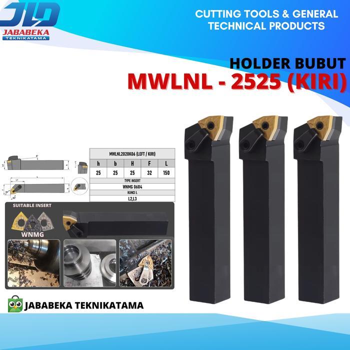 Mwlnl 2525 08 Holder Bubut Insert Wnmg 08 Holder Stang Bubut Gagang Pisau Bubut