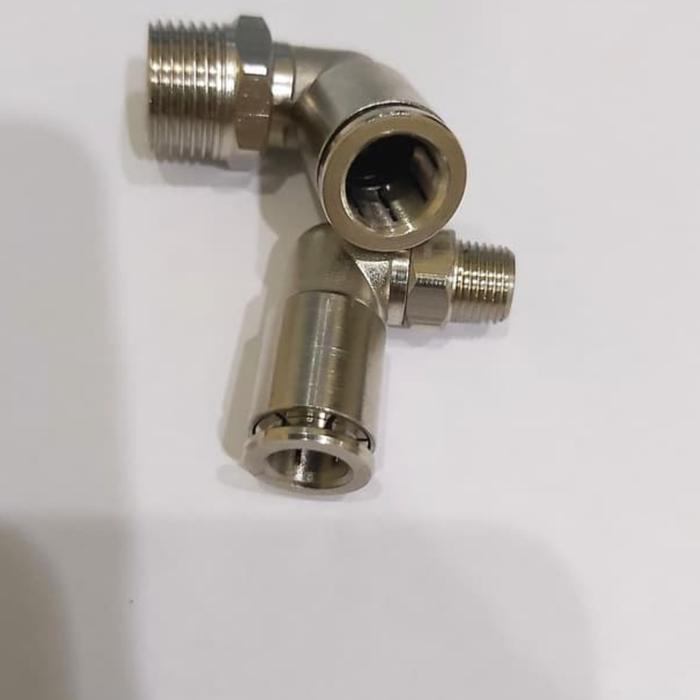 Nepel / fitting L rotary / flexible selang 6mm - 1/8"inch