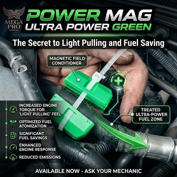 Ultra Power Green - Power Mag - Fuel Saver ( Untuk Mobil )