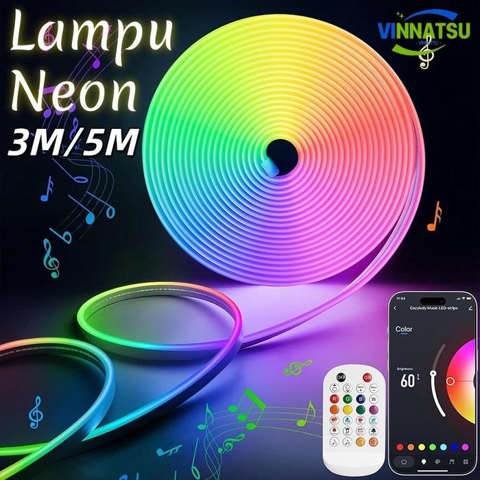PROMO new Vinnatsu Lampu Led Strip Lampu Neon Flex LED Neon Flex Running Remote Lampu Strip Led Neon