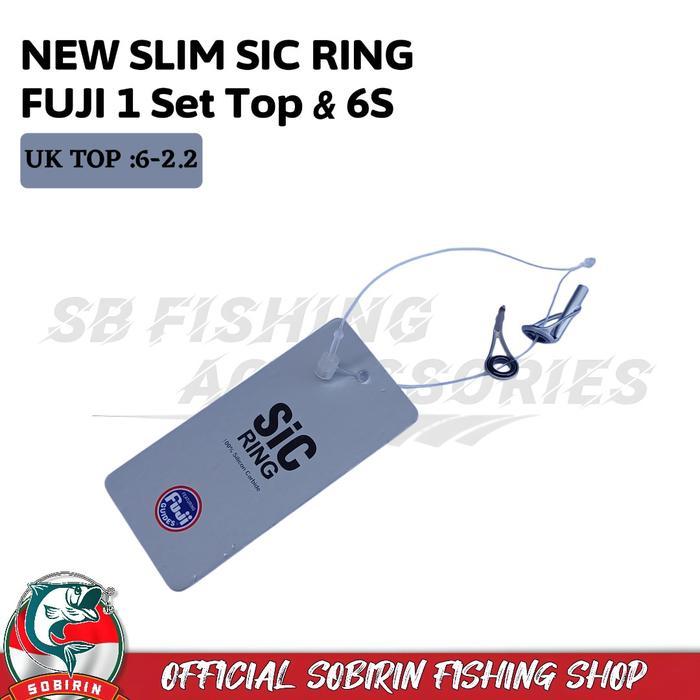 New Slim Sic Ring Fuji 1Set Top & 6S Ujung Uk 2.2 Marit Pancing Terlaris