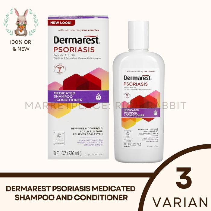 Dermarest Psoriasis Medicated Shampoo + Conditioner Salicylic Acid 3%