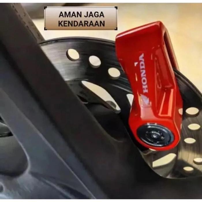 "New" Kunci Gembok Motor Honda Original Kunci Gembok Disk Cakram Honda Anti Maling