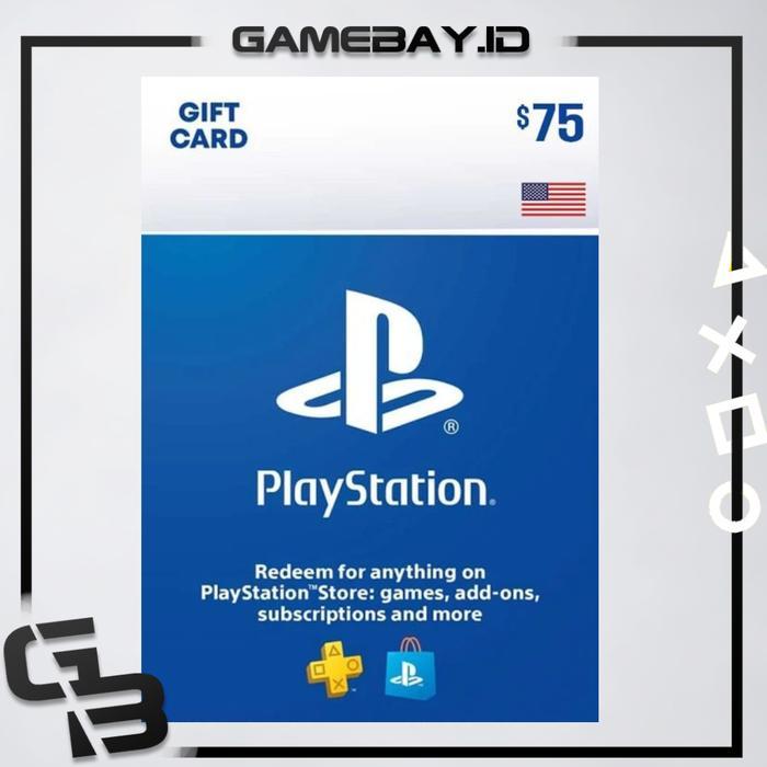 PSN Card Playstation USD 75 / 75 DOLLAR Network United States Wallet $75 / USA / Amerika