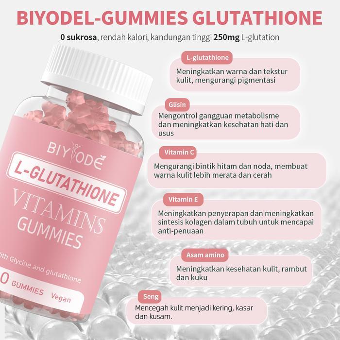 BEST SELLER BIYODE HALAL FDA PLUS GLUTATHIONE 24H BIYODE GLUTATHIONE GUMMIES, BEAUTY GLUTATHIONE,