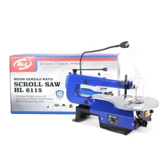 H&L SCROLL SAW LISTRIK 16 INCH / MESIN GERGAJI MEJA UKIR POLA KAYU 16"