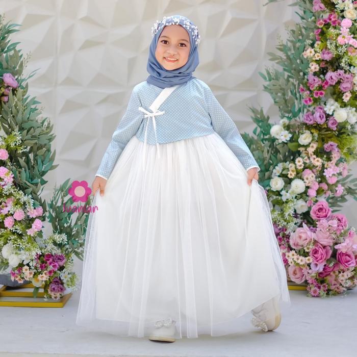 Ivaniar Korean Dress "Clara Hanbok" Gamis Tile Brukat Tbk