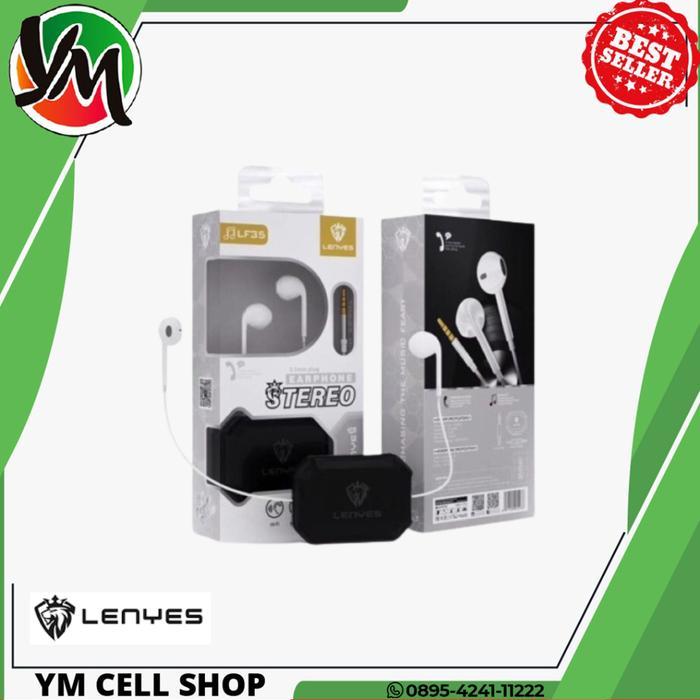 Terlaris HANDSFREE LENYES LF-35 ORIGINAL STEREO EARPHONE LF35 SALE