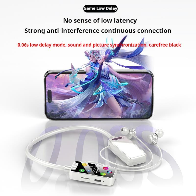 HD Screen HiFi Sound Neckband Long battery Life Wireless Bluetooth5.4 Headphones Earphones Sports