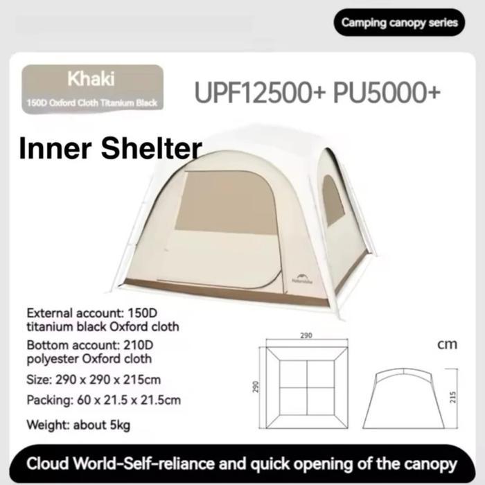 Naturehike Inner Buat Shelter Tent Tenda