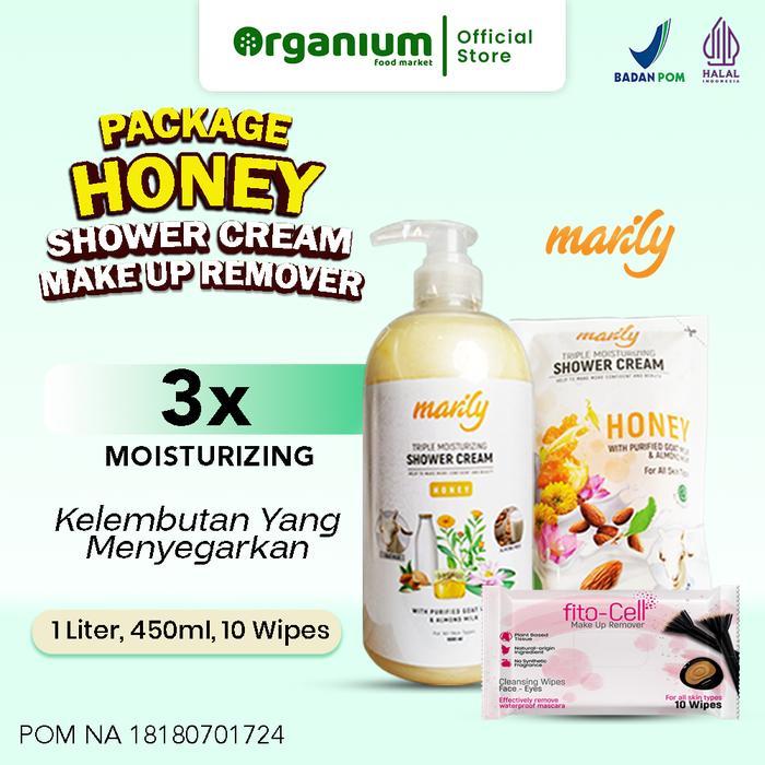 TERLARIS Marily Paket Sabun Mandi Cair Shower Cream Honey Package