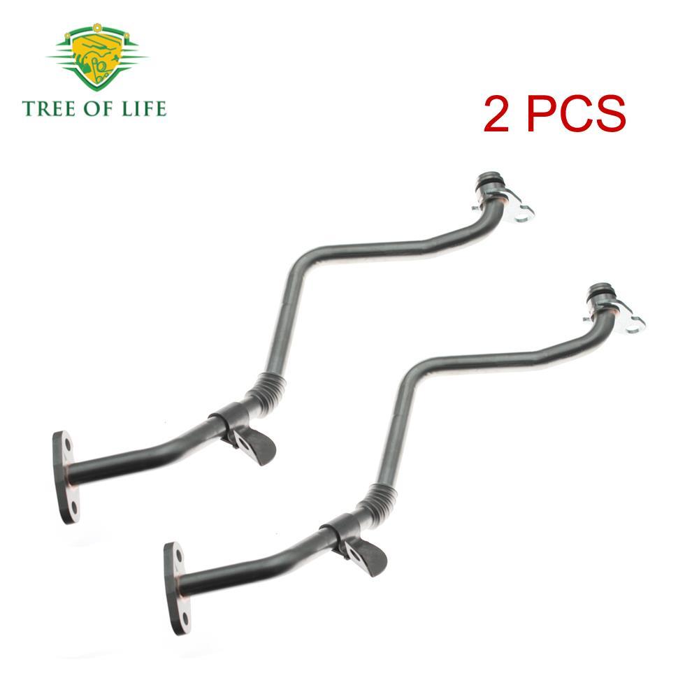 2PCS BB3Q6K677BC NEW TURBO CHARGER OIL RETURN PIPE TUBE HOSE FOR MAZDA BT50 MK2 3.2 DIESEL 2011-2020