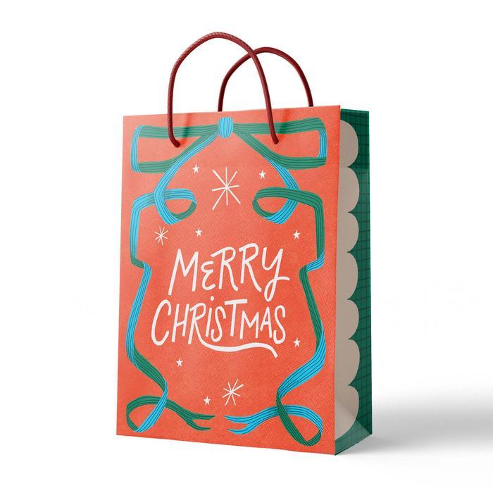 Capricorn Design Shopping Bag Merry Christmas Full Color Paper Bag/Tas Kado Natal Premium & Elegan
