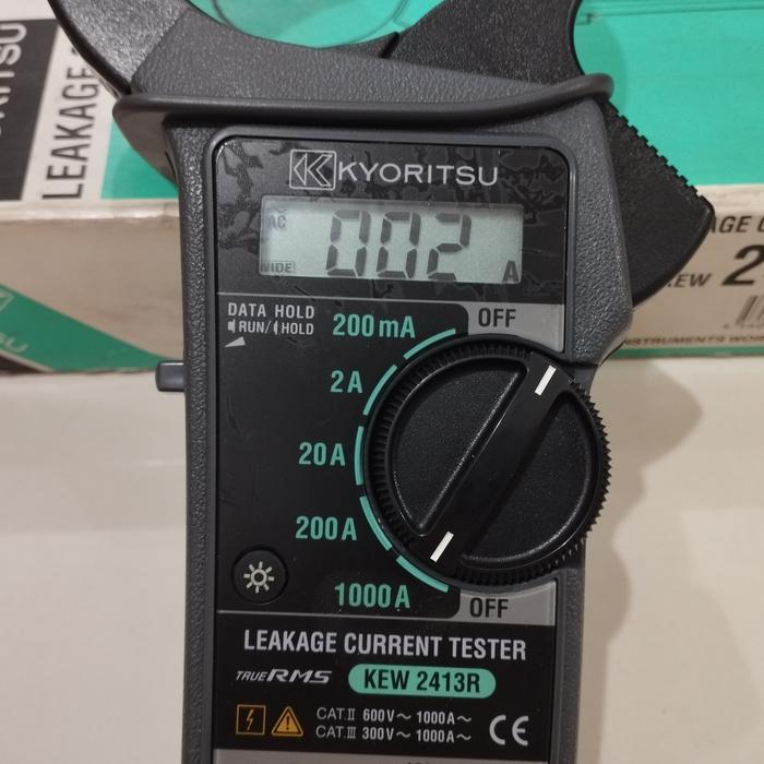 KYORITSU 2413R LEAKAGE CLAMP METER Tang Ampere Multitester RMS SECOND LIKE NEW WPC02 88UP