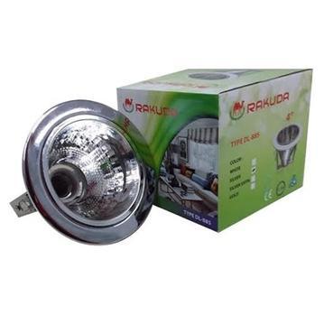 Rumah Lampu Plafon Downlight 4 Inci Fitting E27 Warna Silver