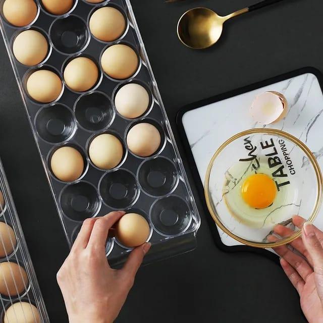 Promo Rak Telur Kotak Penyimpanan Telur Acrylic / Rak Telur / Egg Box / Wadah Simpan Telur