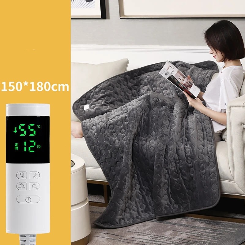 220V Security Plush Electric Blanket Bed Thermostat Electric Mattress Soft Electric Heating Blanket