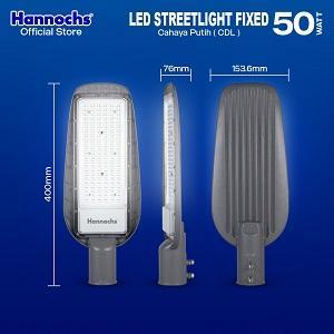 HANNOCHS LAMPU OUTDOOR LED STREETLIGHT FIXED 50W CAHAYA PUTIH PJU