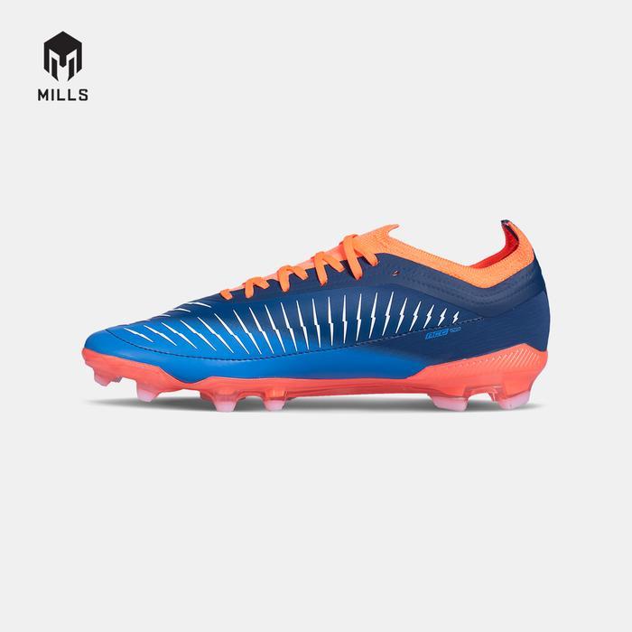 MILLS SEPAKBOLA TRITON Sepatu Sepak Bola Pria FG Warna Navy Neon Peach Royal Blue - Ukuran 38 TRITON