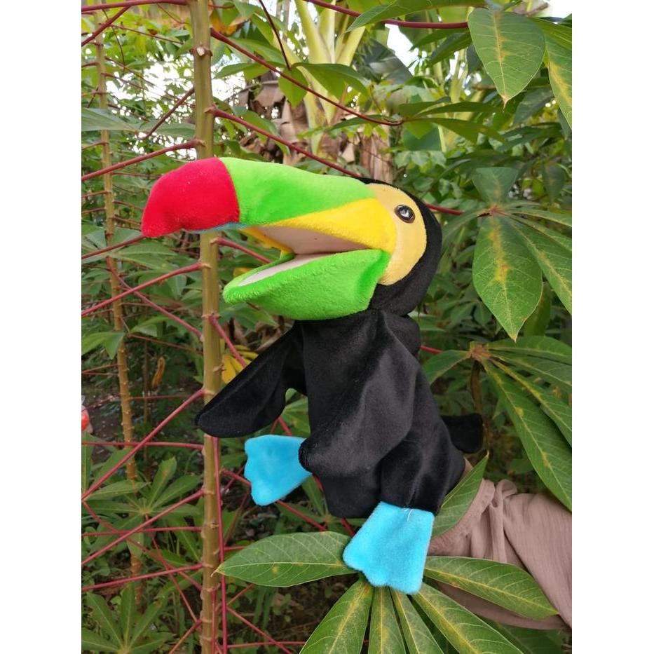 Hand Puppet Muppet Burung Toucan Muppet Burung Kakak Tua Burung Enggan