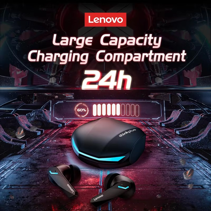 Lenovo GM2 Pro TWS Wireless Bluetooth5.4 Earphones Gaming Headphones HIFI Quality Sound Noise